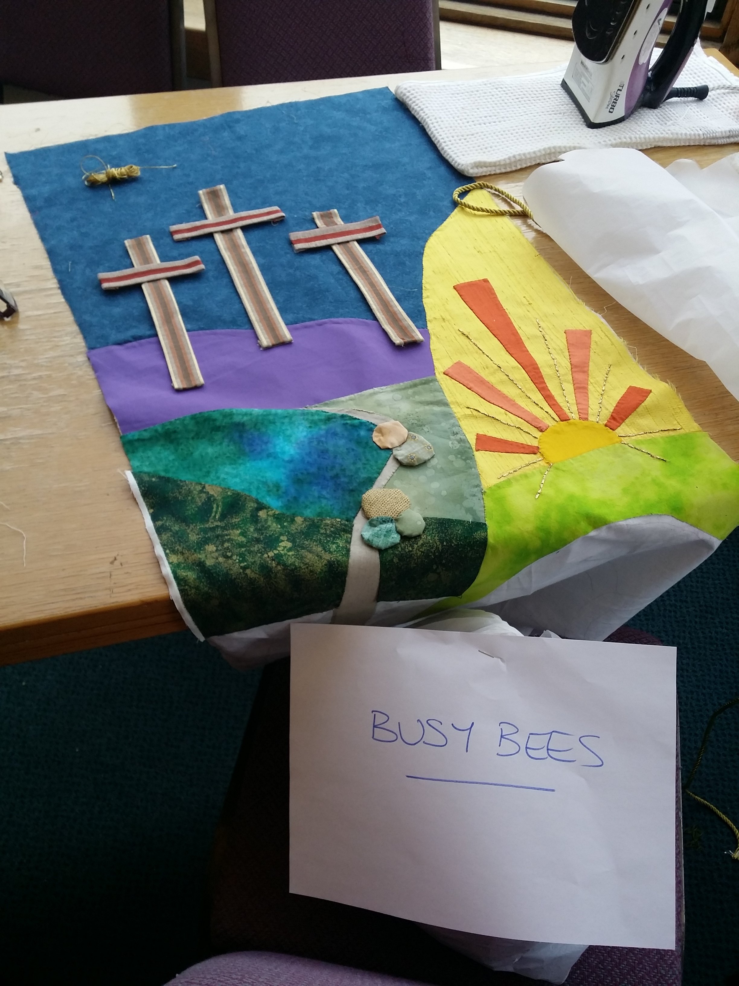 2017 - Easter banner - ready to hang in the Chapel